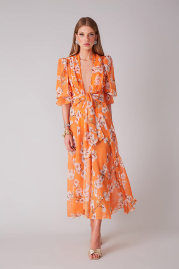 FABULOUS AGILITÀ - Saída de Praia Orange Flower - Verão 22